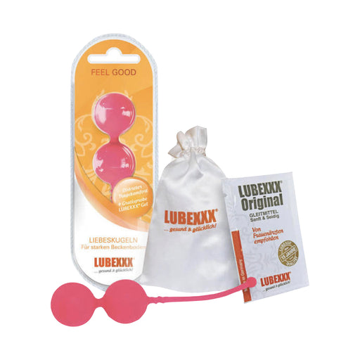 Lubexxx love balls for pelvic floor training pink