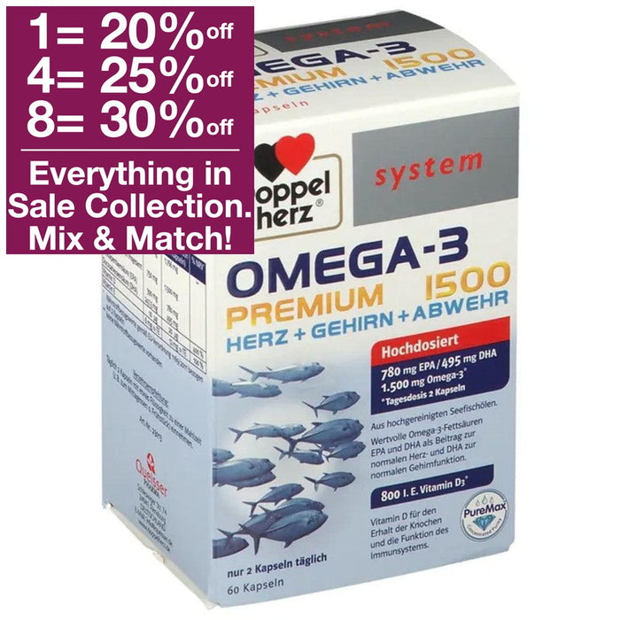 Doppelherz Omega-3 Premium 1500 60 Capsules