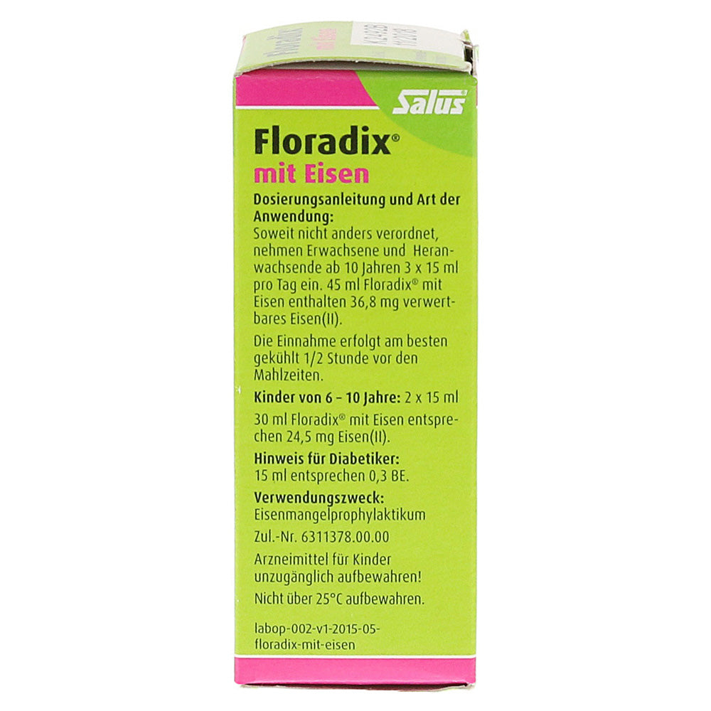 Floradix With Iron Drink 15 ml