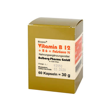 Vitamin B12 + B6 + Folic Acid Complex N Capsules 60 pcs