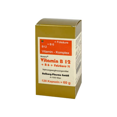 Vitamin B12 + B6 + Folic Acid Complex N Capsules 120 pcs