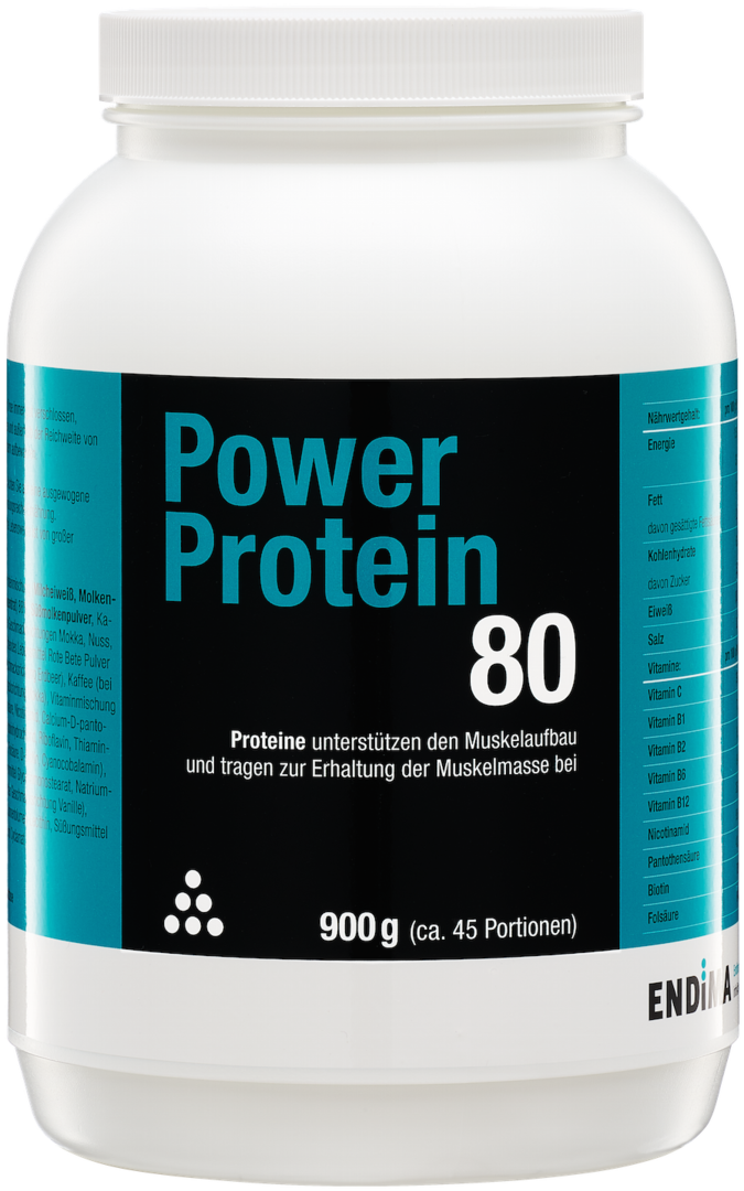 Endima Power Protein 80 Powder - Vanilla 900 g