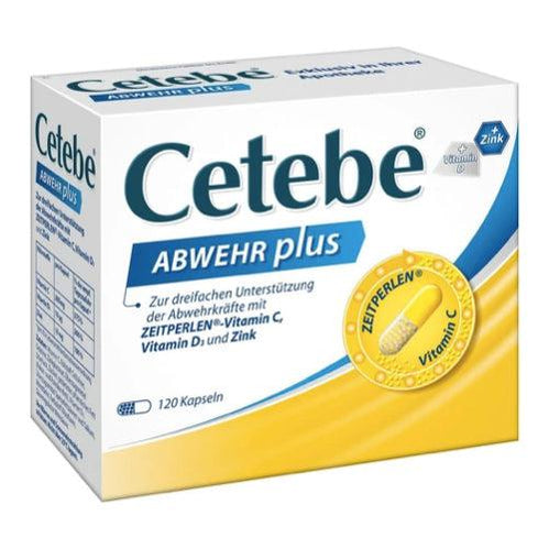 Cetebe Defense Plus offers underscored immune support by supplying your body with 300 mg of Vitamin C, 10μg of highly effective Vitamin D, and 10 mg of easily absorbable Zinc Glucornate. All three nutrients assist in maintaining healthy immune system processes. VicNic.com