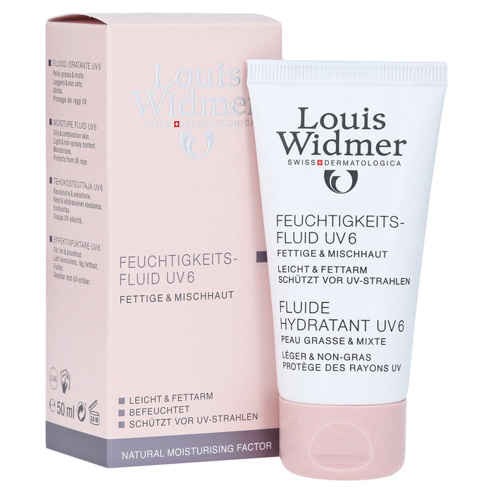 Louis Widmer Moisture Fluid UV 6 Lightly Scented 50 ml