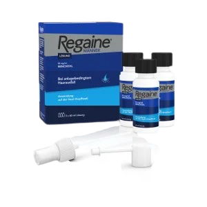 Regaine For Men hajhullás elleni kezelés örökletes elvékonyodásra 3x60 ml