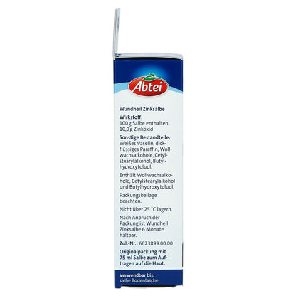 Abtei Wound Healing Zinc Ointment 75 ml