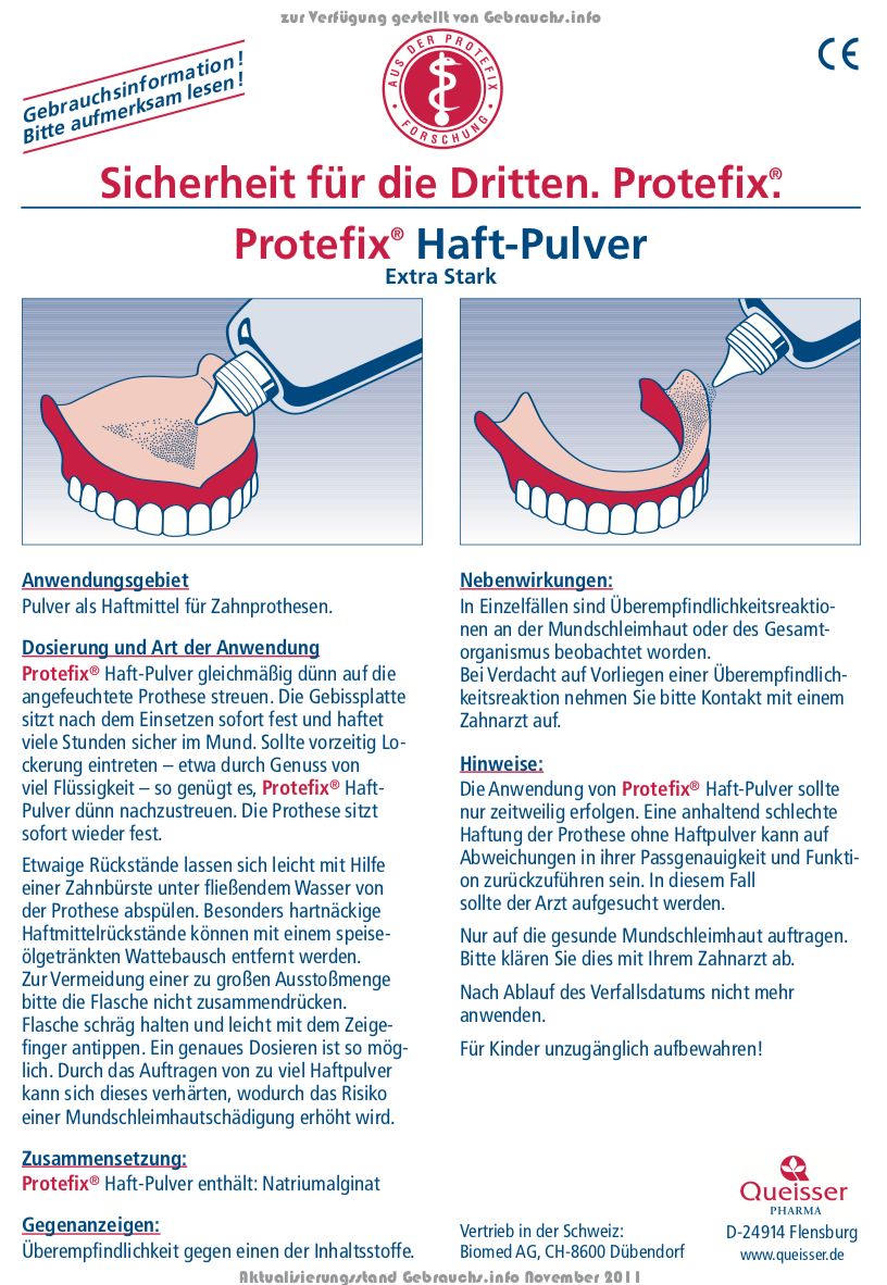 Protefix Denture Adhesive Powder for Strong Hold 50 g