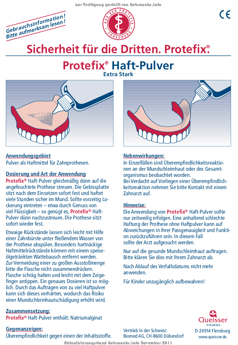 Protefix Denture Adhesive Powder 50 g