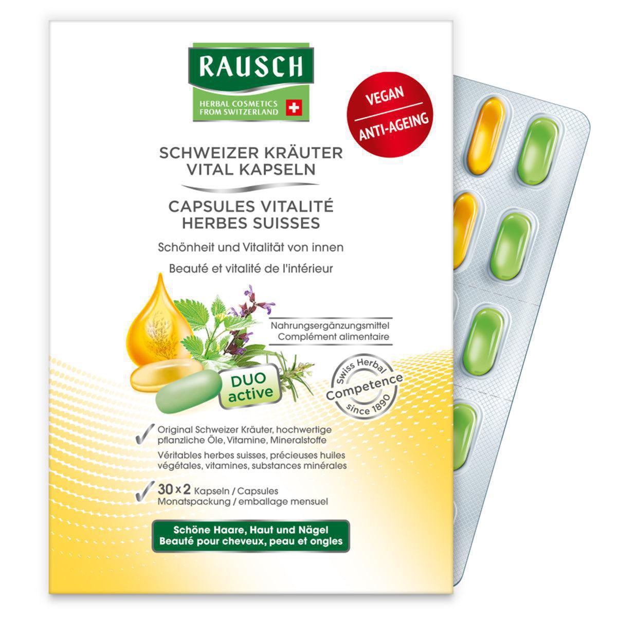 Rausch Swiss Herbal Vitality Capsules (3 Months)