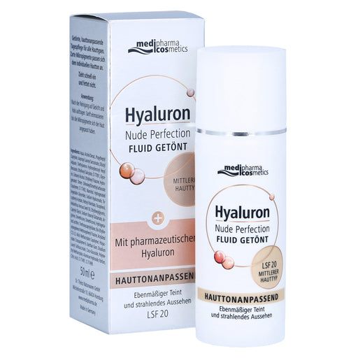 Medipharma Hyaluron Nude Perfection Fluid Tinted SPF 20 50 ml - Medium Skin Tone
