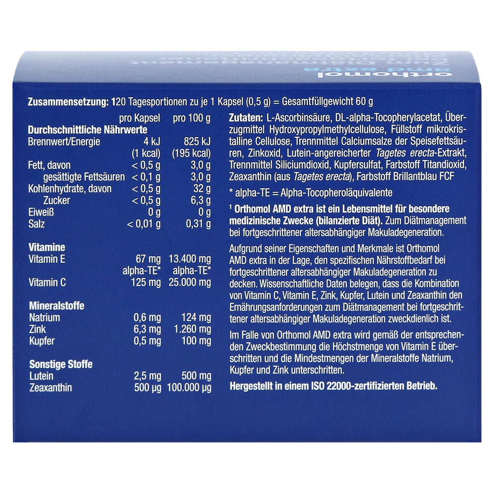 Orthomol AMD Extra - Eyes 120 Cap