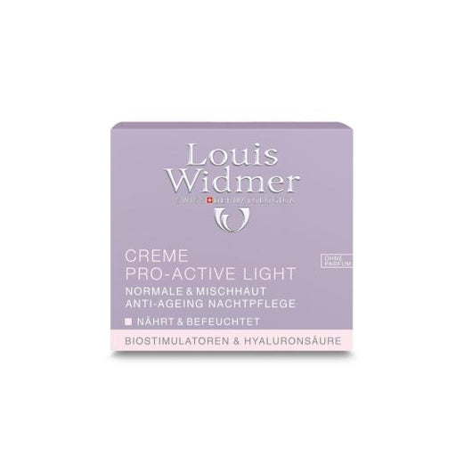 Louis Widmer Pro-Active Light Cream Unscented 50 ml - VicNic.com