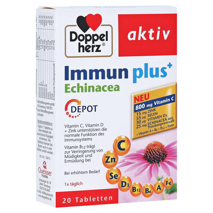 Doppelherz Immune Plus Echinacea Depot Tablets 20 pcs