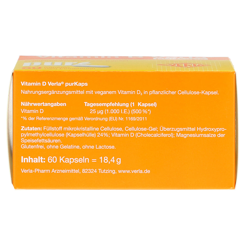 Vitamin D Verla Pur Capsules 60 cap
