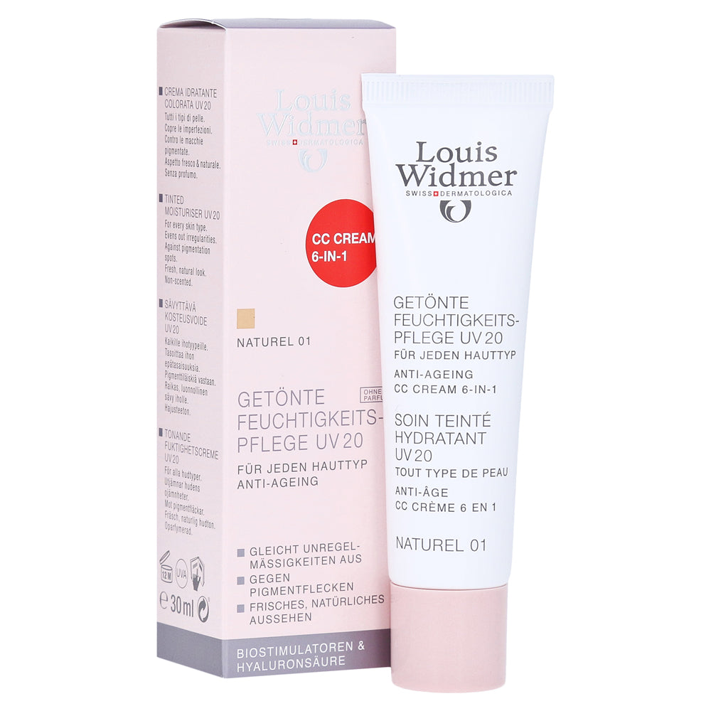 Louis Widmer Tinted Moisturiser UV 20 Naturel 01 Unscented 30 ml