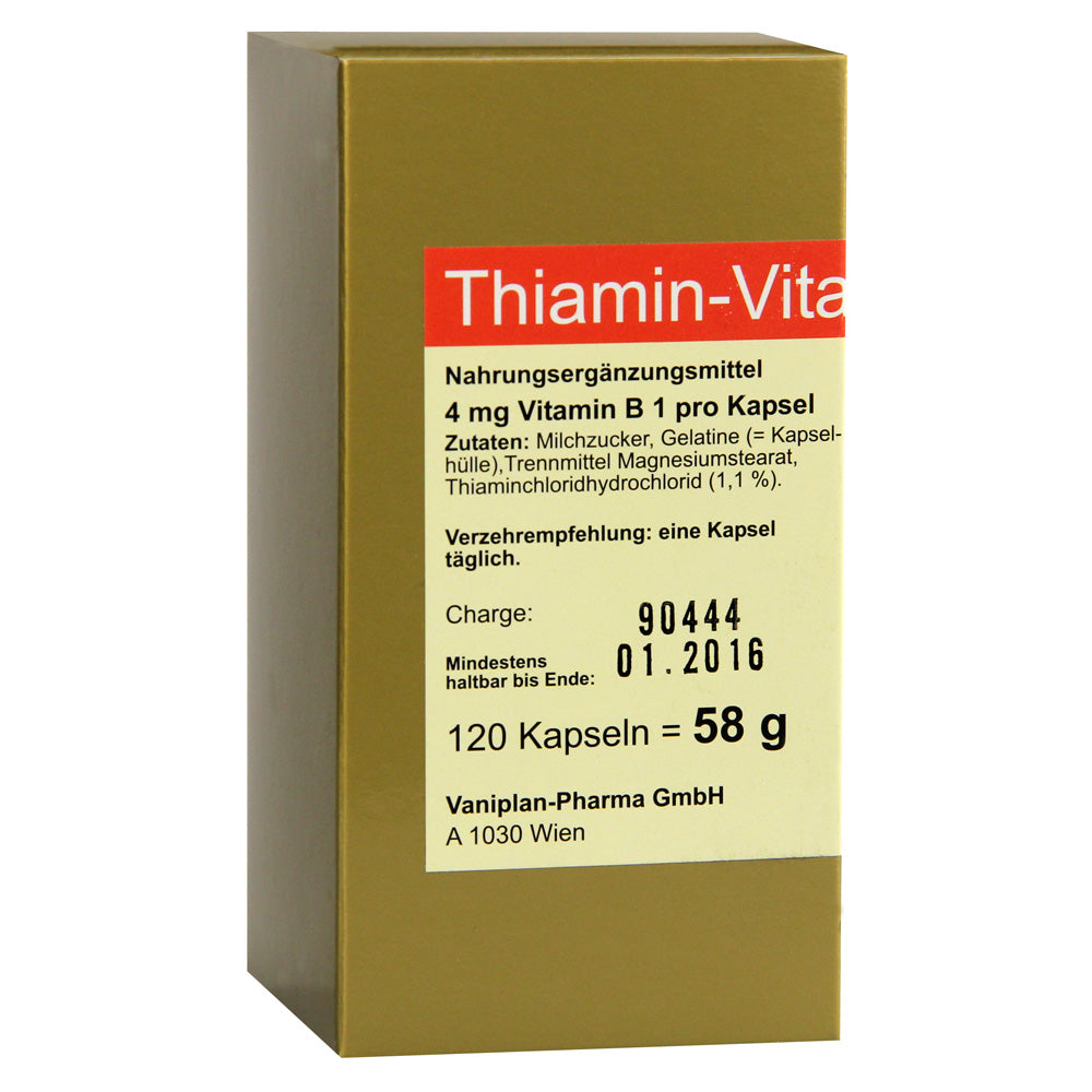 Thiamin Vitamin B1 Capsules 120 pcs