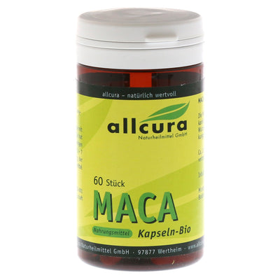 Allcura Maca 500 mg Cápsulas orgánicas 60 CAP