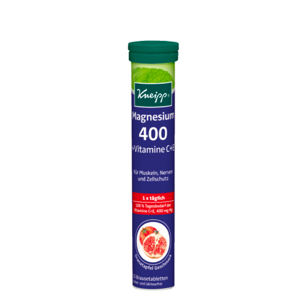 Kneipp Magnesium 400 + C + E Effervescent Tablets 15 pcs