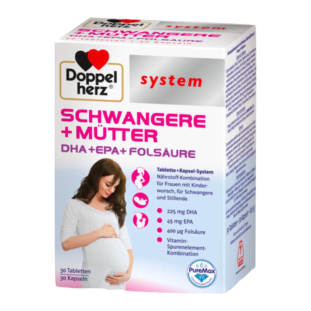 Sistema <tc>Doppelherz</tc> Gravidanza e Mother Vegan 30 Cap & 30 Tab