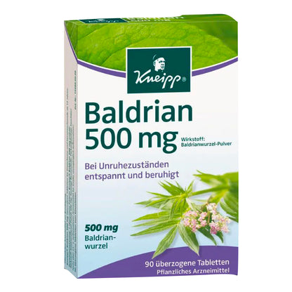 Kneipp Valerian 500 mg Coated Tablets 90 tab