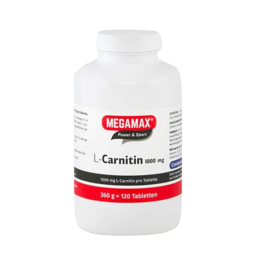 l carnitin 1000 Megamax L-Carnitine 1000 mg Tablets - Sports supplement