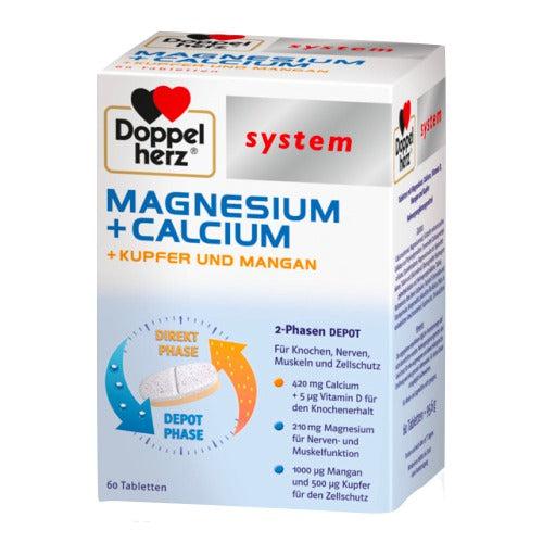 Doppelherz System Magnesium, Calcium, Copper, Manganese Tablets 60 tab