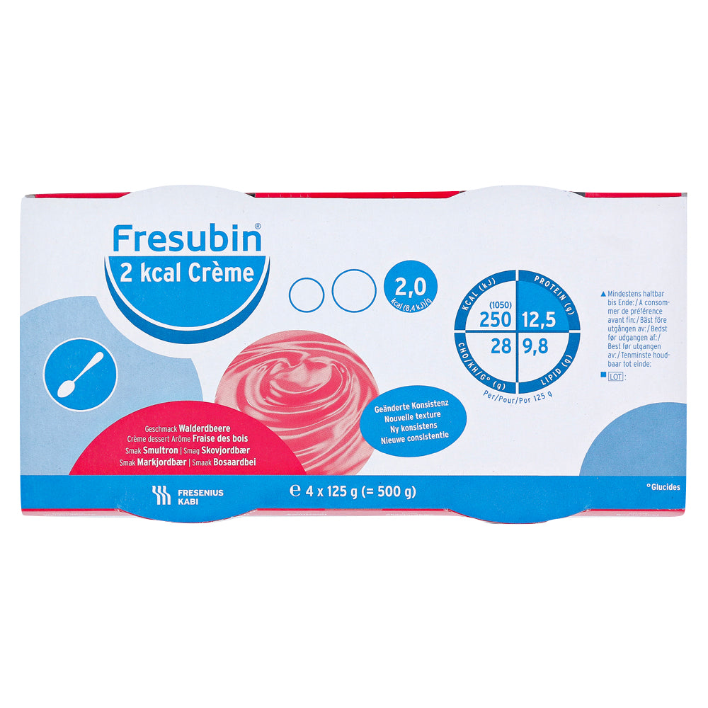 Fresubina 2 kcal crema selvaggia fragola 4 x 125 g