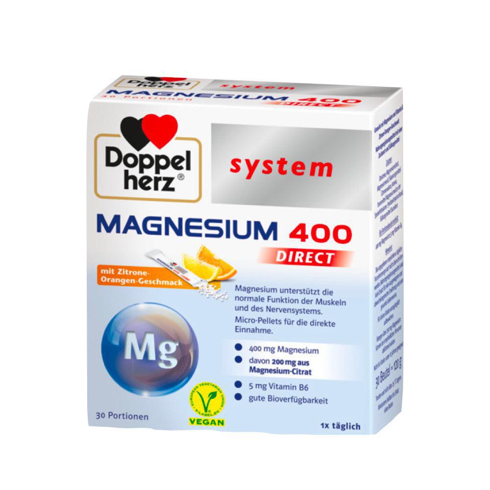 Σύστημα <tc>Doppelherz</tc> Magnesium 400 Direct Ranulate 30 Sachets