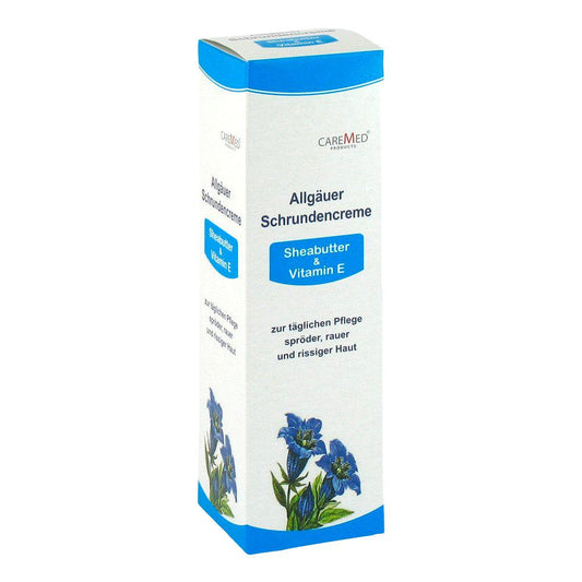 Allgäuer Cracked Heel Cream. with salicylic acid sustainably reduces hard skin and cracks, especially on hands, feet and elbows. The skin regains its natural resistance and elasticity. Skin irritations are permanently soothed in prophylaxis. Allgäu cracking cream stabilizes and regenerates stressed skin with valuable natural substances such as almond oil, rosemary oil, mountain pine oil, mistletoe, lemongrass oil, valerian, lemon balm, fennel, hops, chamomile, yarrow, shea butter, vitamin E. VicNic.com