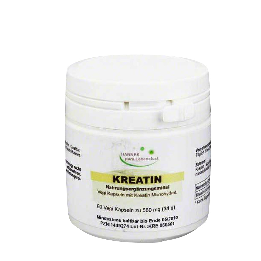 Hannes Pure Creatine Vegi Capsules 60 Cap