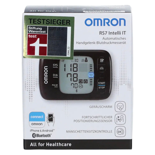 جهاز قياس ضغط الدم المحمول Omron RS7 Intelli IT، قطعة واحدة 