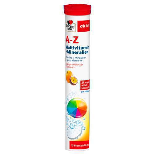 „Doppelherz“ daugialypis vitaminas ir mineralinis A-Z putojančios tabletės 15 skirtukas