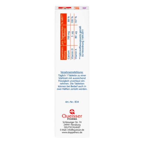 Doppelherz kalcis 700 ir vitamino D3 30 CAP