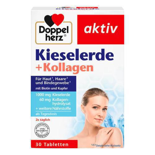 髪のためのDoppelherzシリカとコラーゲン。皮膚と釘30カプセル