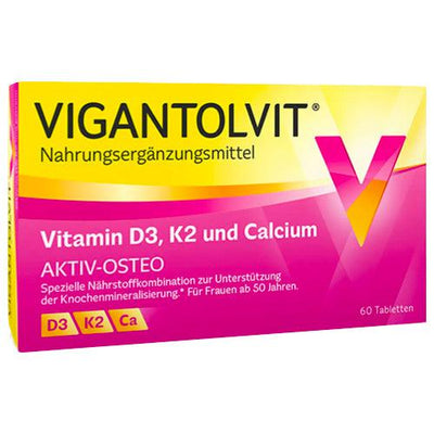 Vigantolvit Vitamine D3, K2 en Calciumsupplement voor sterke botten 60 st