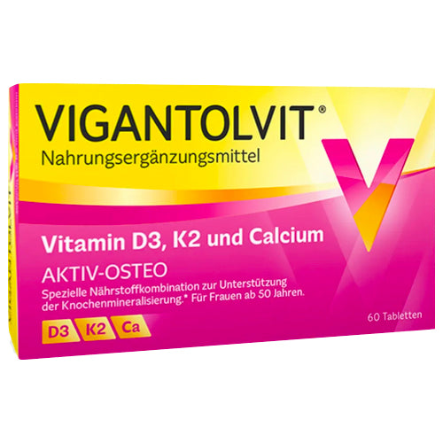 Vigantolvit Vitamin D3, K2 and Calcium 60 pcs