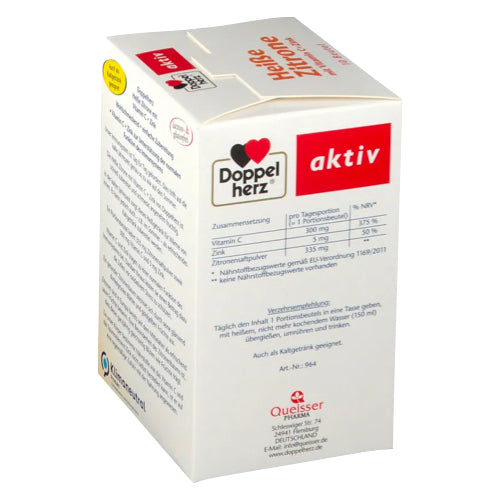 Băutură Doppelherz cu vitamina C & zinc - Lemon 10 pliculețe