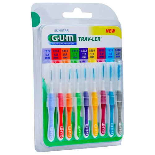 Gum Trav-Ler Interdental Brushes Range 9 pcs