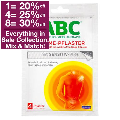 Hansaplast ABC Heat Plaster With Sensitive Fleece 14 x 10 cm 4 pcs