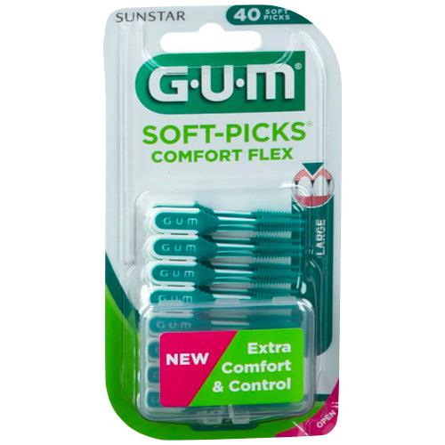 Gummi soft-picks komfort flex interdental børster store 40 stk
