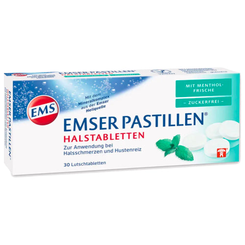 Emser pastillen hals pastiller med menthol friskhet sukkerfri 30 stk