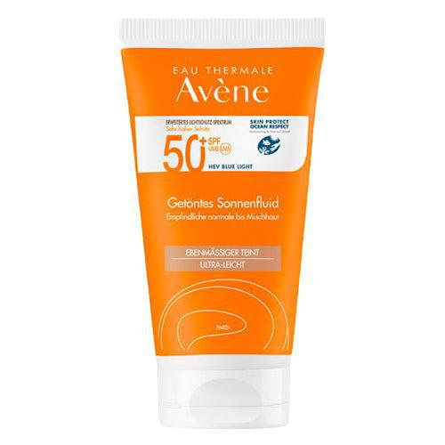 A patented solar filter provides optimal protection for your skin and the environment. Avene Sun Fluid SPF 50+ Tinted offers total sun protection for the delicate, normal to combination skin on your face. With its natural hue, it emphasizes your natural skin tone and leaves a seamless complexion, perfect for everyday makeup.