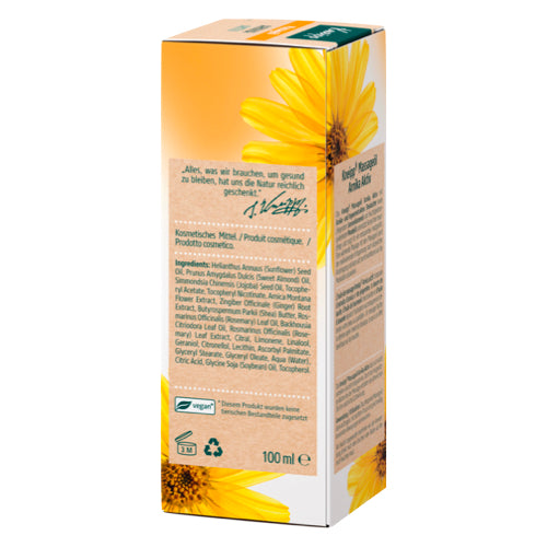 Kneipp Massage Oil Arnica fyysistä mukavuutta varten 100 ml