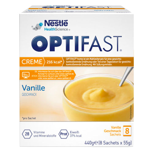 Optifast Cream Cream אבקת וניל 8 x 55 גרם