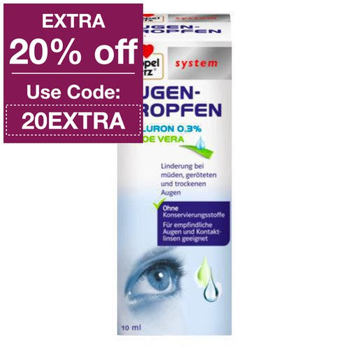 Doppelherz Eye Drops Hyaluron 0,3% + Aloe Vera 10 ml