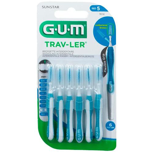 Gum Trav-Ler Interdentes Brosses de 1,6 mm de sapin bleu 6 PCS