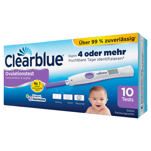Prueba de ovulación clearBlue avanzada y digital 10 palos