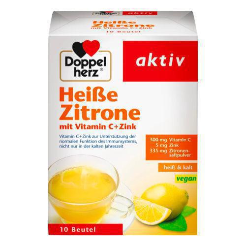 Băutură Doppelherz cu vitamina C & zinc - Lemon 10 pliculețe