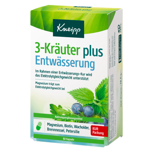 Kneipp 3-Herbs Plus Capsule de drenaj 60 Cap