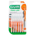 Cepillos Interdentales Gum Trav-Ler 0,9 mm Naranja 6uds